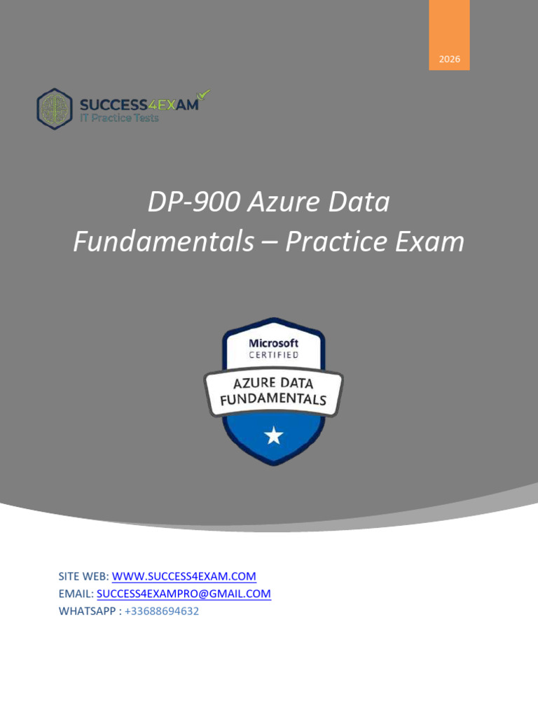 DP-900 Azure Data Fundamentals - Practice Exam - DeMO | PDF | Databases ...