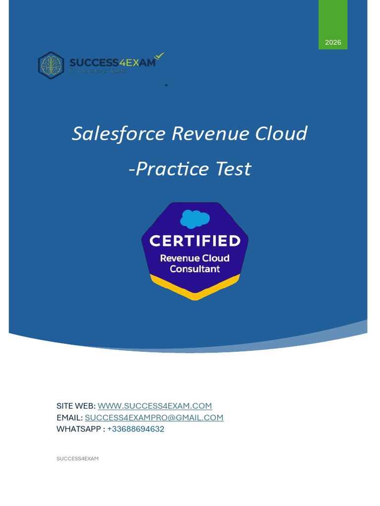 Revenue Cloud - Practice Test - DEMO | PDF | Cloud Computing ...