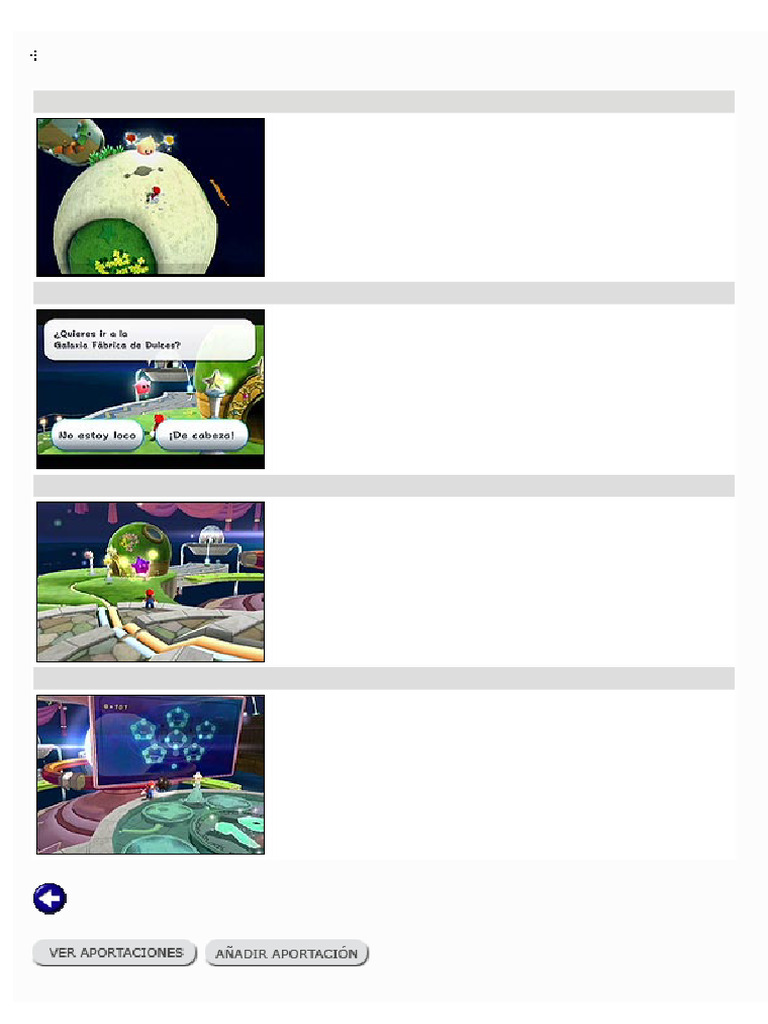 Nintendo Wii Mario Galaxy Destellos | PDF | Juegos para un jugador ...