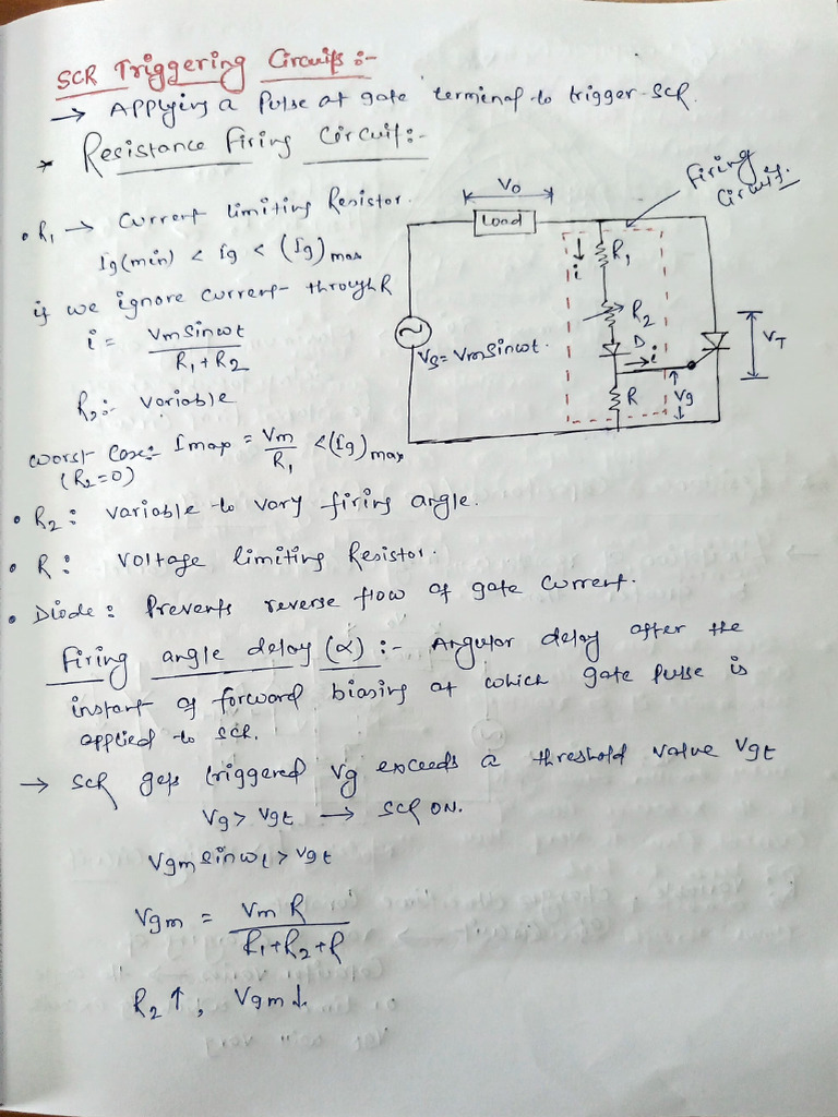 SCR Triggering Circuit | PDF