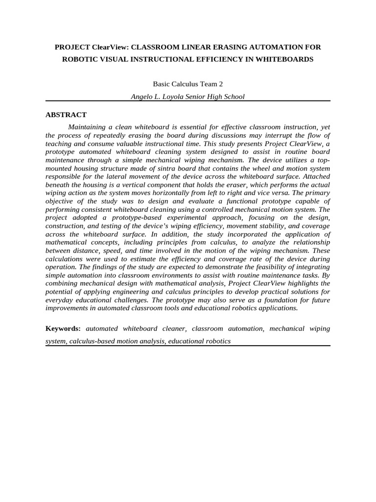 Project Clear View FINAL | PDF