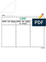 Solids Liquids and Gases KW L Charts