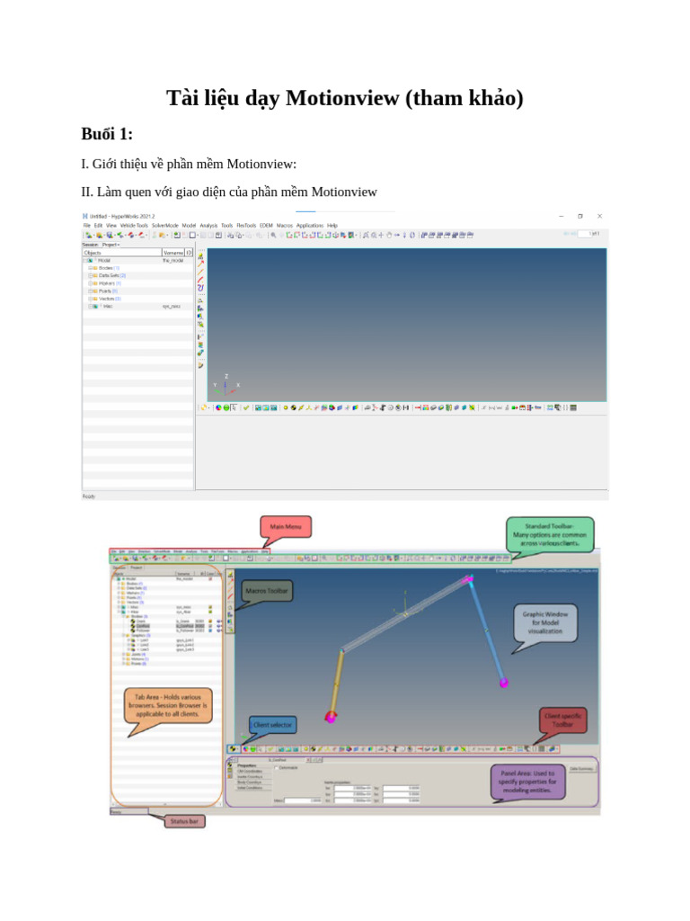 Tài Liệu Dạy Motionview | PDF