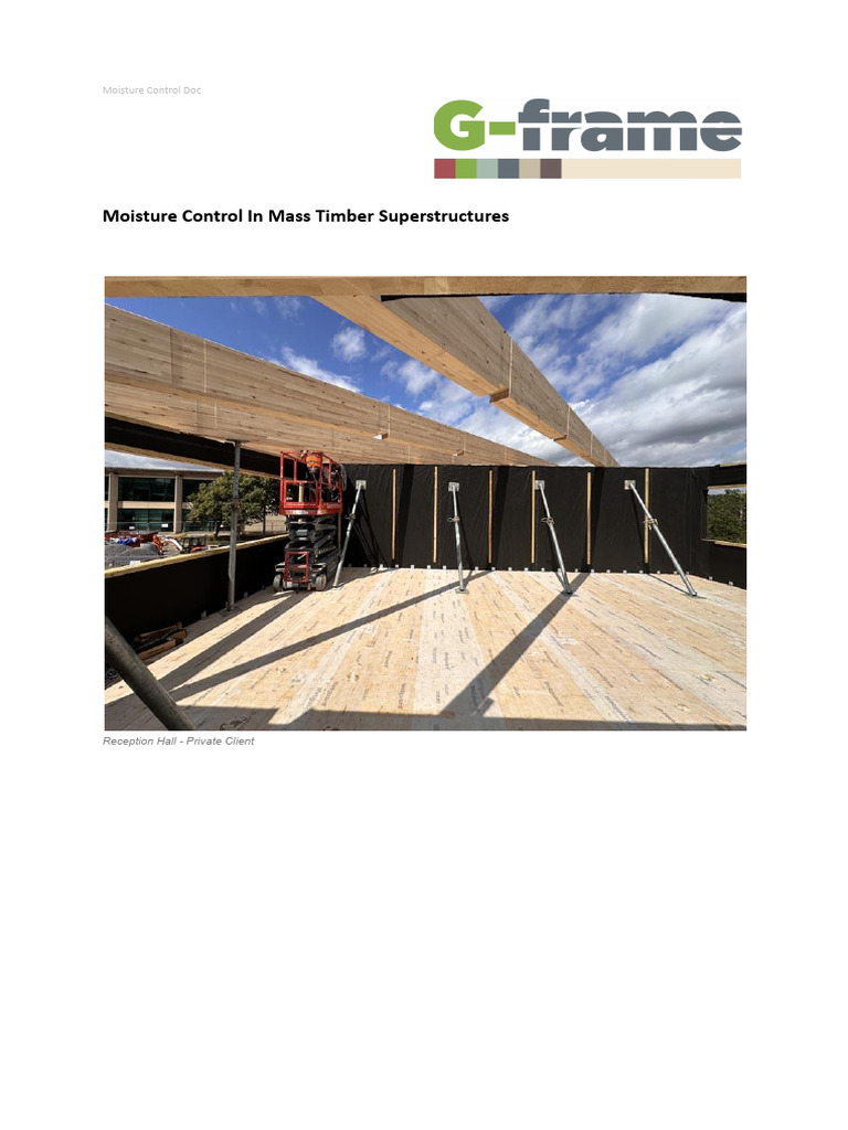 Moisture Control in Mass Timber Super Structures | PDF | Building ...