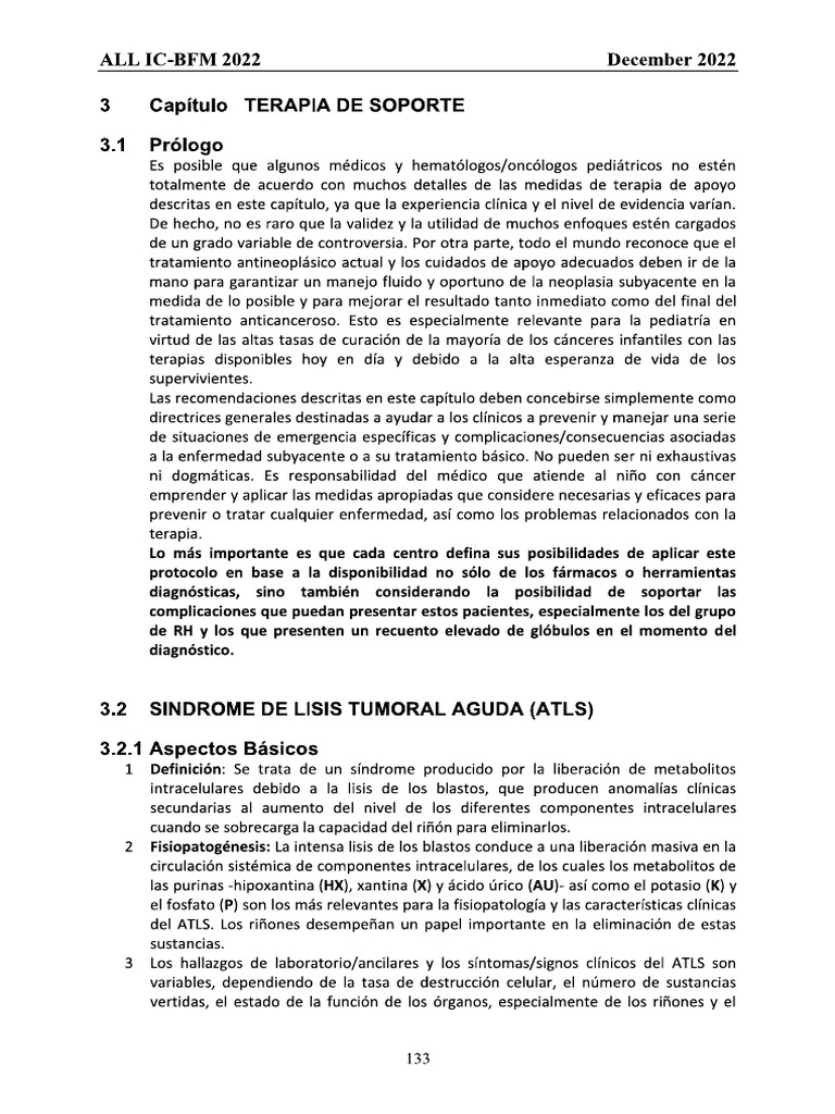 Soporte LLA (Protocolo ALLIC 2022) | PDF