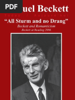 Beckett and Romanticism - All Sturm and No Drang | PDF ...