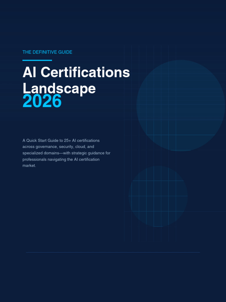 2026 AI Certifications Landscape | PDF