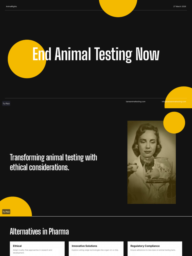 AI End Animal Testing Now | PDF