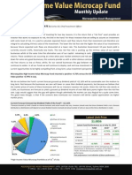 Microequities High Income Value Microcap Fund July 2012 Update