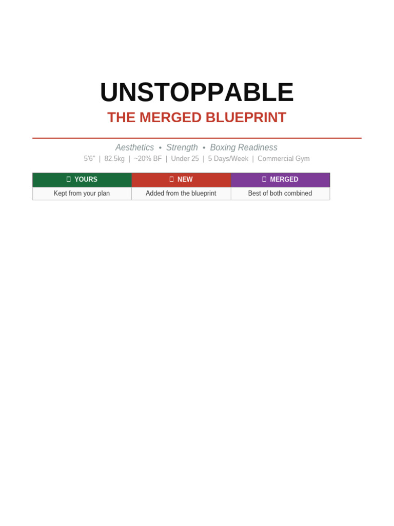 Unstoppable Blueprint | PDF