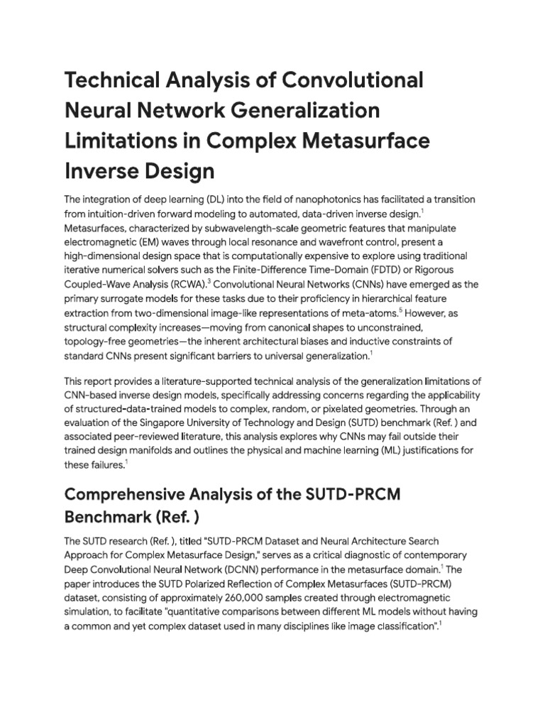 CNN Generalization Issue | PDF