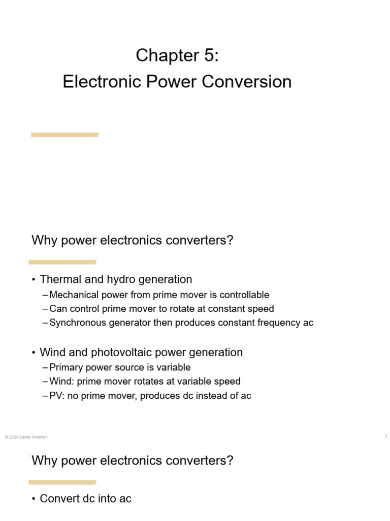 Clase 5 - Electronic Power Conversion | PDF