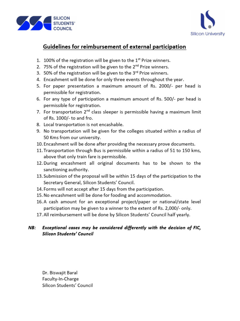Reimbursement Form | PDF