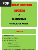 Surveying In Prosthe!   tic Dentistry Dentures 1 8k Views - 