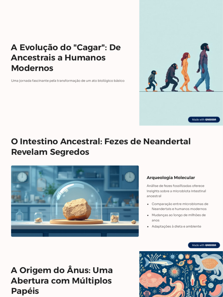 A Evolucao Do Cagar de Ancestrais A Humanos Modernos | PDF
