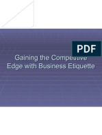 Gaining The Competitive Edge With Business Etiquette