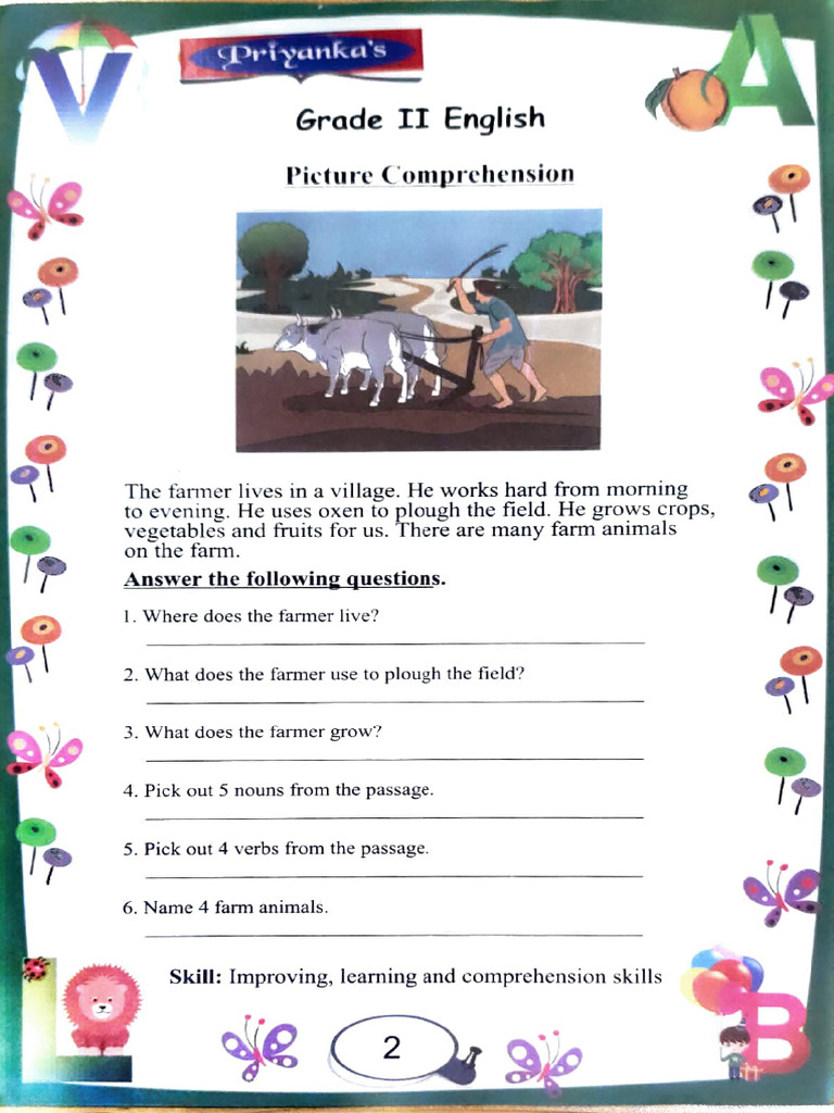 Grade 2 English Page 2 To 50 | PDF | Question | English Language