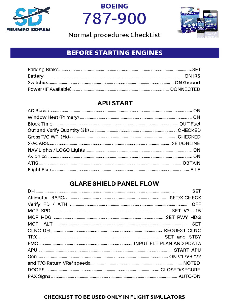 b787 900 Flight Checklist | PDF | Transport Safety | Aviation Accidents ...