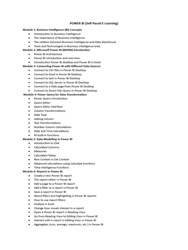 Power Bi | PDF