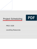 Project Scheduling - Levelling