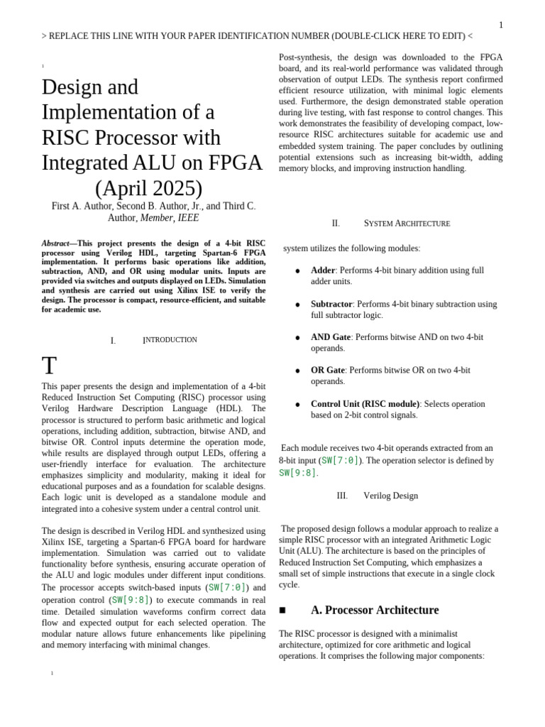 IEEE Template | PDF