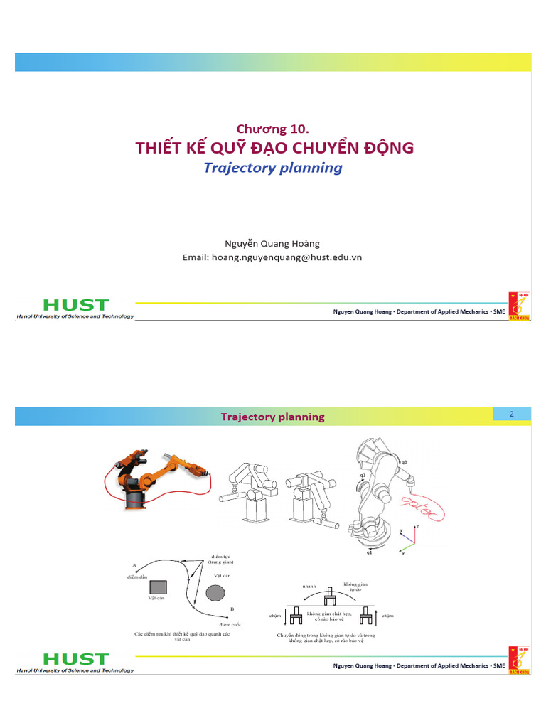 Robotics 10 Trajectory Planning - 2S | PDF | Mechanics | Mechanical ...