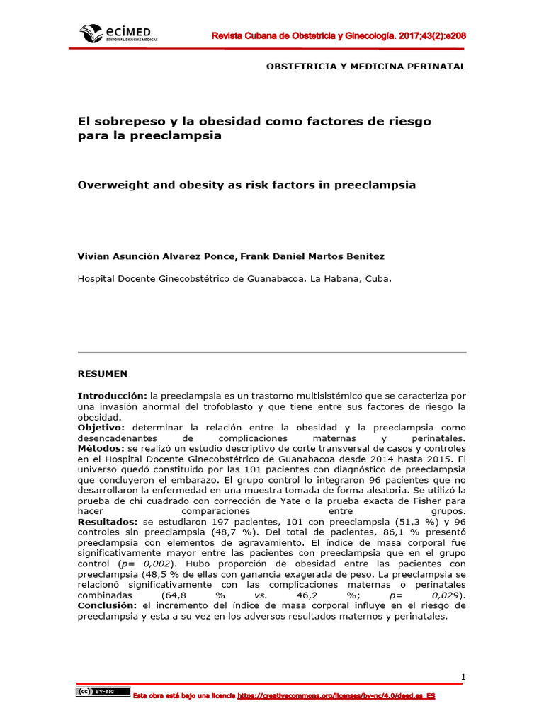 208 - El Sobrepeso y La Obesidad | PDF