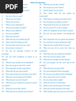Daily Routine Questions and Answers | PDF | Lunch | Homework