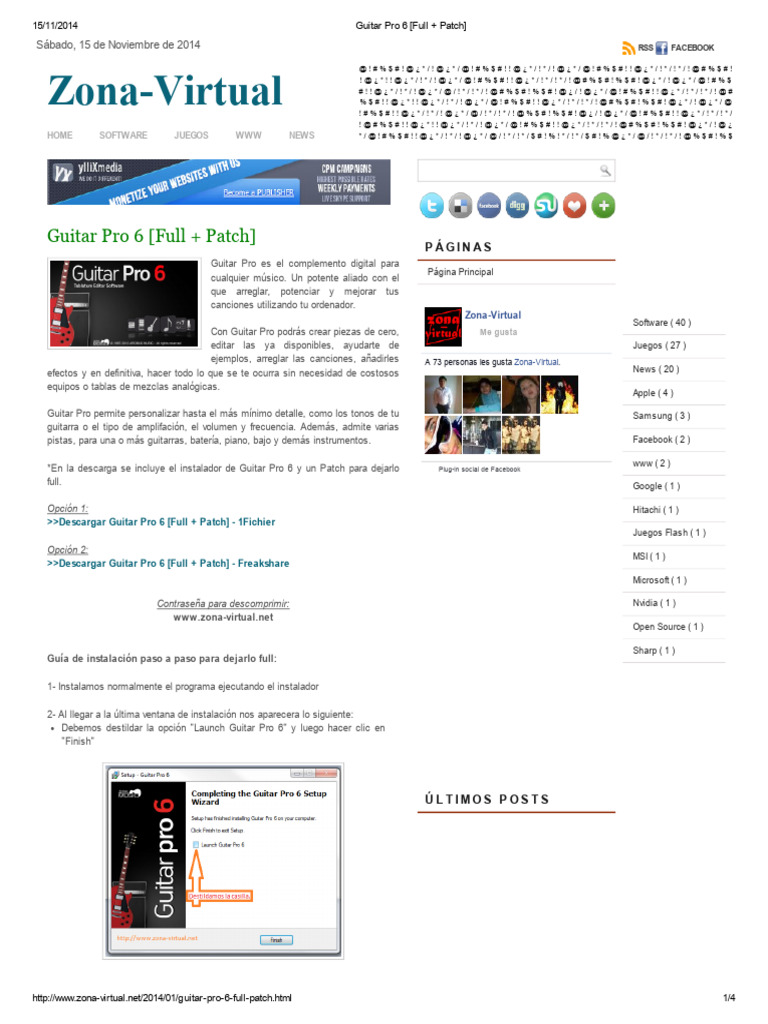 Guitar Pro 6 (Full + Patch) | PDF | Microsoft Office | Minecraft