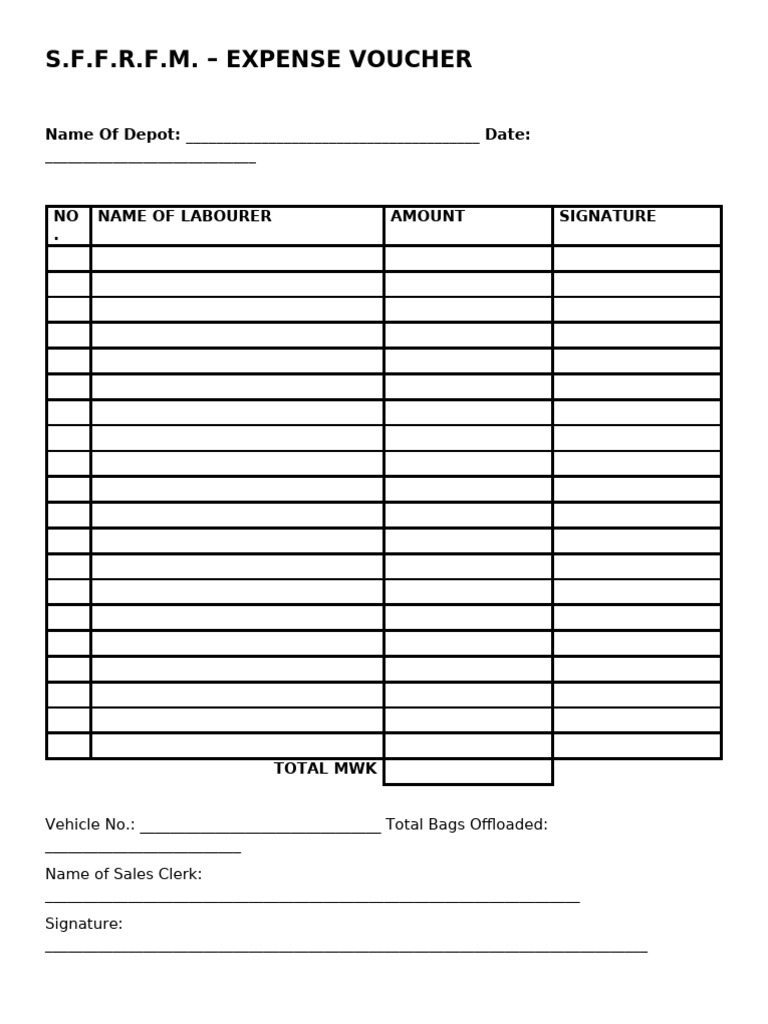 Expense Voucher | PDF