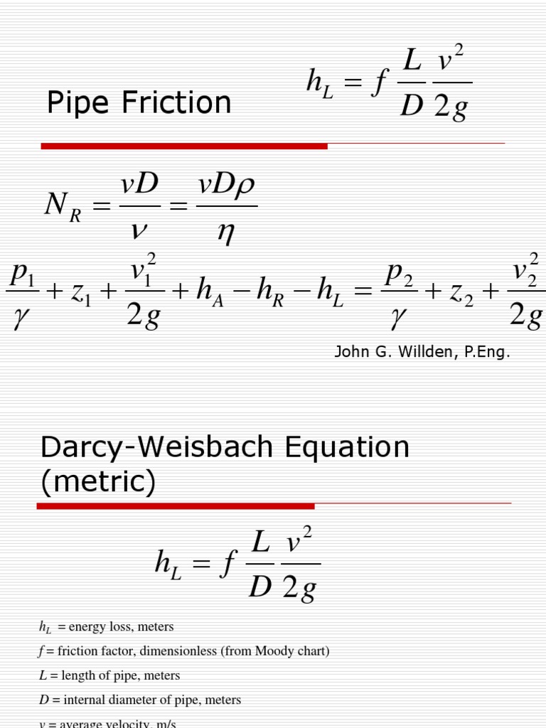 Pipe Friction