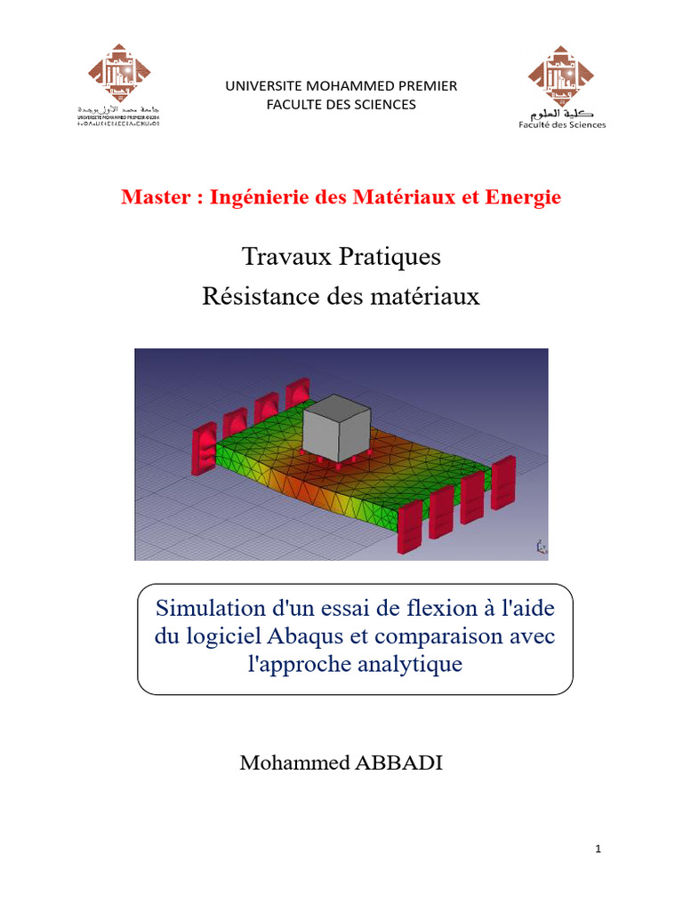 TP RDM Abaqus Flexion Eleve | PDF | Méthode des éléments finis ...