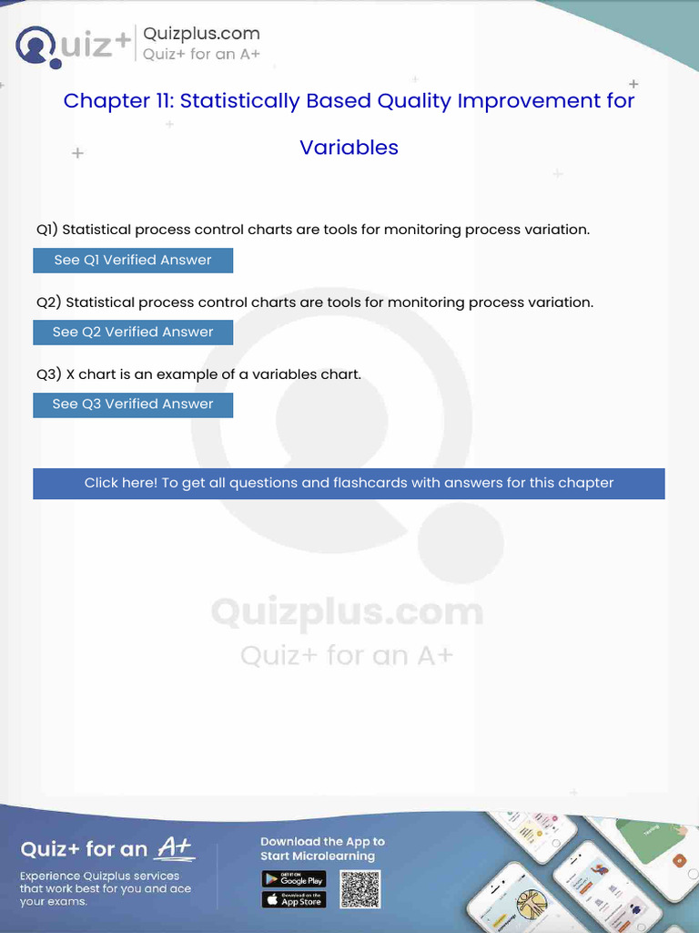 Statistical Process Control Charts Are Tools For Monitoring Process ...