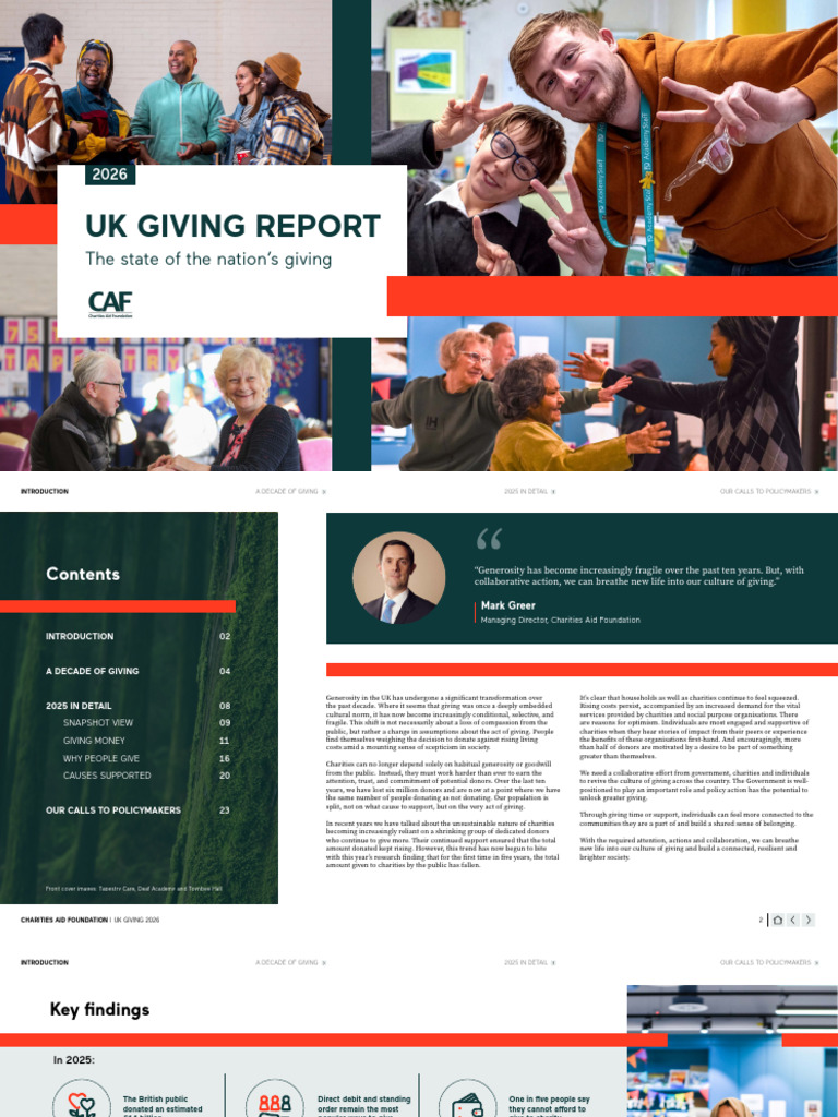 Uk Giving Report2026 | PDF | Cost Of Living | Fundraising