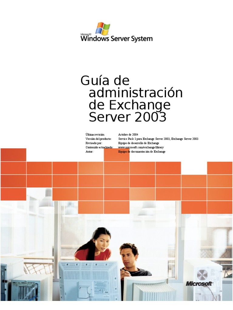 Exchange Server 2003 Administration Guide ES V3 | PDF | Directorio ...