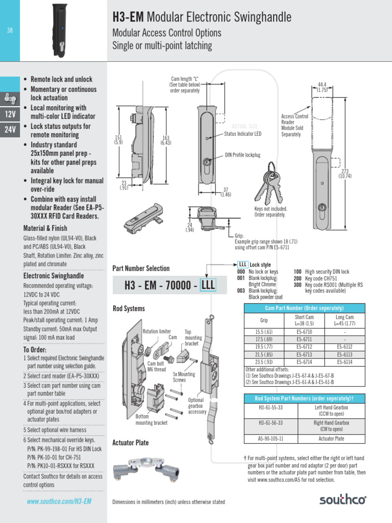 Modular Access Control Options Single or Multi-Point Latching | PDF