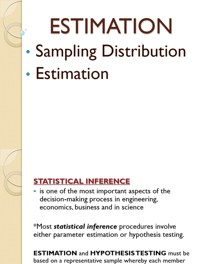 Estimation | PDF