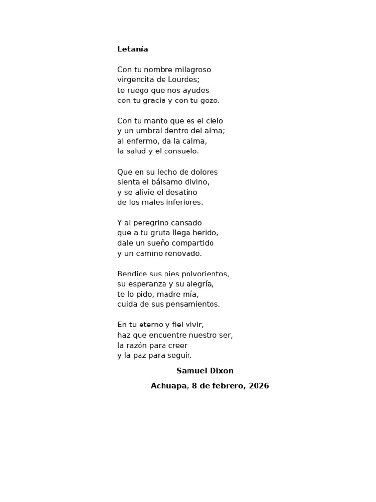 Letanía | PDF