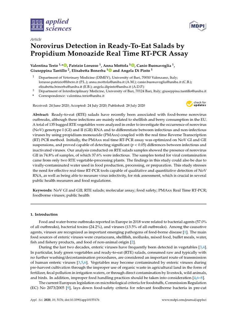 Applsci 10 05176 | PDF | Reverse Transcription Polymerase Chain ...