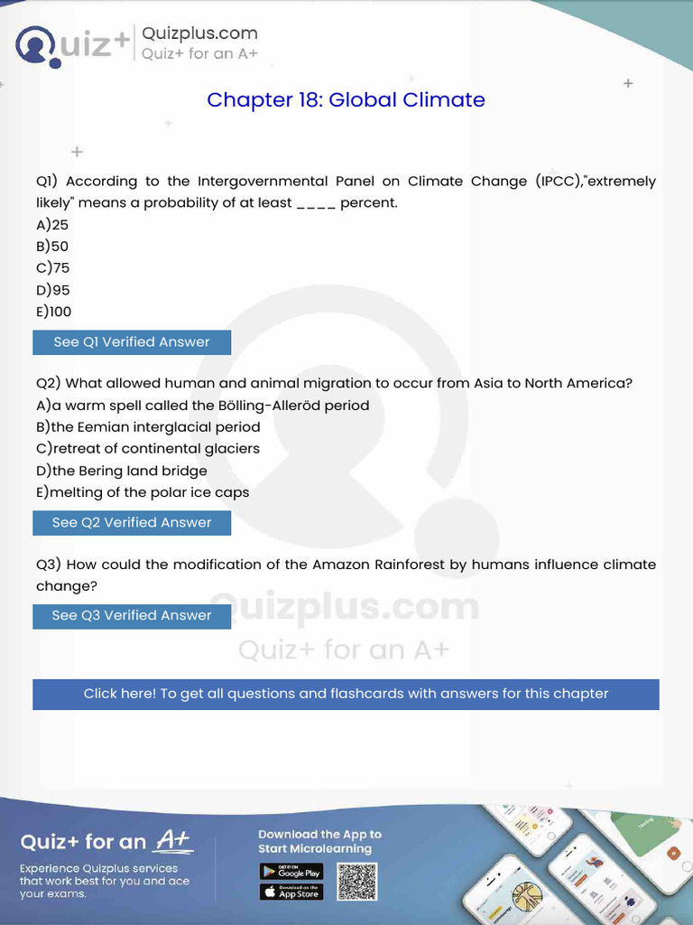 According To The Intergovernmental Panel On Climate Change ...