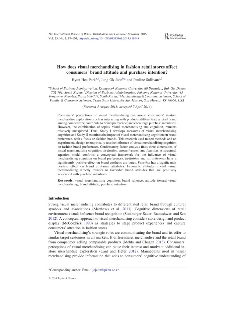 How Does Visual Merchandising | PDF | Brand | Attitude (Psychology)