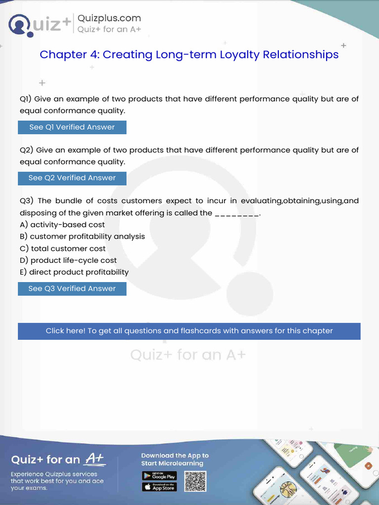 Give An Example of Two Products That Have Different Performance Quality ...