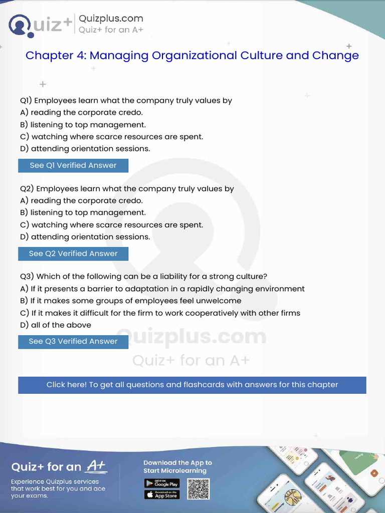 Employees Learn What The Company Truly Values by | PDF