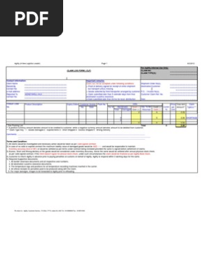 1agility Rma Form