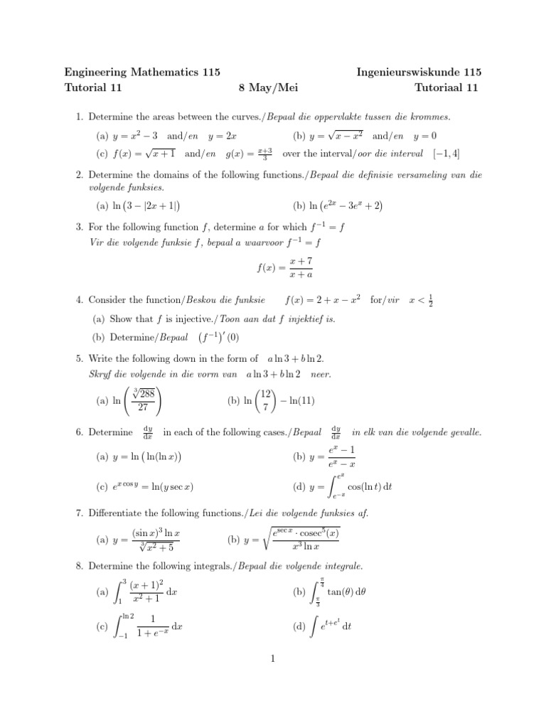 Tutorial 11 | PDF