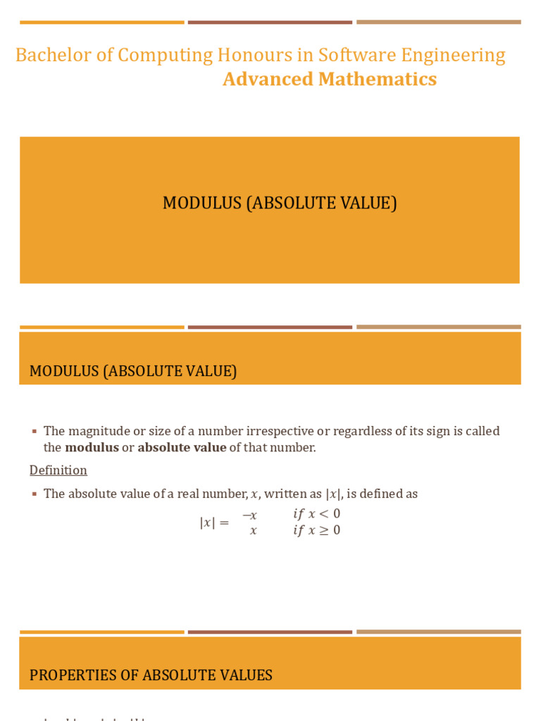 Advanced Mathematics - Lesson 03 | PDF