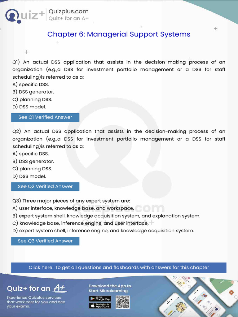 An Actual Dss Application That Assists in The Decisionmaking Process of ...