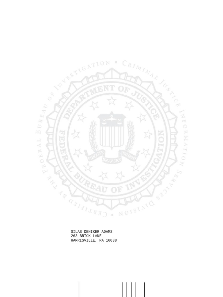FBI Background Check | PDF