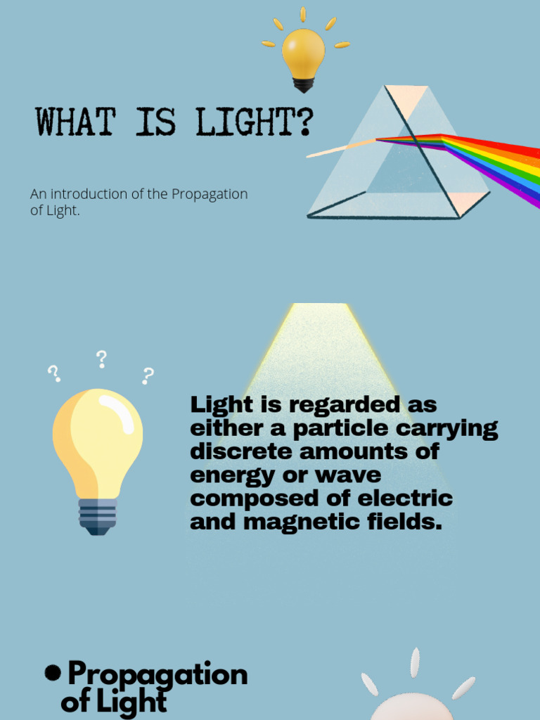 What Is Visible Light Science Presentation in Light Blue Black Hand ...