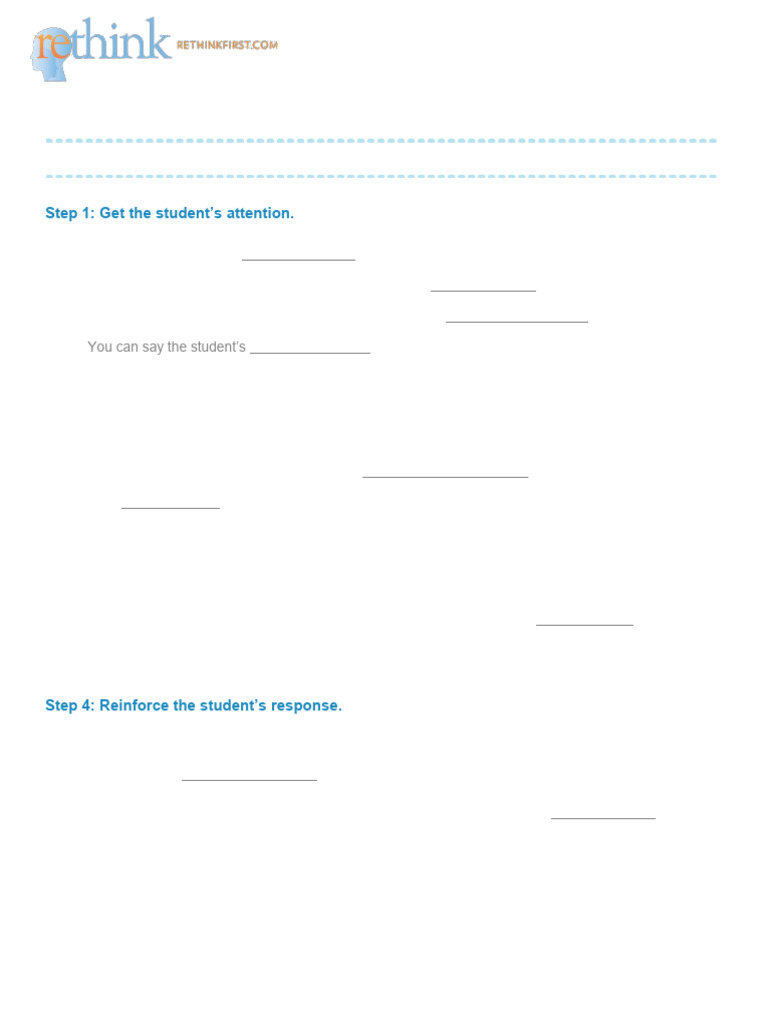 Discrete Trial Teaching GuidedNotes ABA | PDF